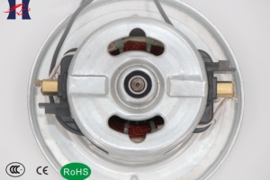 Moteur de souffleur d'aspirateur de remplacement avec boîtier argenté, entrée d'air, unité moteur noire, support de montage et câblage - Product Image 3