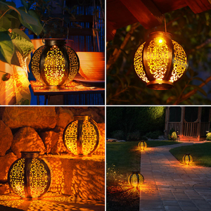 <strong>Solar</strong> <strong>Garden</strong> Light Path Patio Yard Hollow Lamp Decoration Outdoor Hanging <strong>Lantern</strong> - Product Image 2