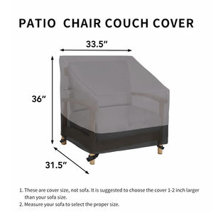 BEELAND housse de meubles d'extérieur coupe-vent housse de chaise longue d'extérieur étanche housse de canapé de Patio robuste avec évent - Product Image 3