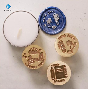 Cera de sellado estampada con corazón de amor personalizado/pegatinas de sello de cera de plástico prefabricadas precio barato de fábrica cera en relieve autoadhesiva - Product Image 5