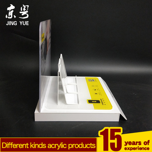 Hiện Đại Trắng PMMA acrylic điện thoại di động hiển thị truy cập đứng tùy chỉnh nhà máy triển lãm thương mại triển lãm điện thoại di động ngân hàng hiển thị - Product Image 5