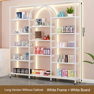 Exhibidor de Lujo para Productos de Salón de Belleza, Vitrina con Marco Dorado para Cosméticos, Spa de Uñas y Tiendas Minoristas - Product Image 1