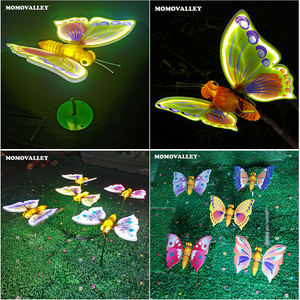 Décorations de Noël pour Halloween, éclairage extérieur 3D LED papillon déco en PVC ailes de festival paysage - Product Image 4