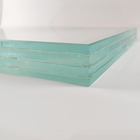Panneau de verre industriel pare-balles de haute qualité 26-47mm d'épaisseur EN1063 taille standard BR1-BR5 300x300mm pour les formes incurvées/plates