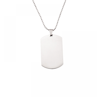 Collier personnalisé plaqué or 18 carats pour homme, style hip-hop, avec plaques nominatives vierges et lettrage, bijoux tendance