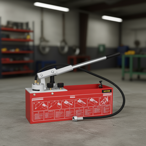 Probador de presión hidráulico manual Vevor de 25 bar con tanque de 3.2 galones y manómetro dual, bomba de 1/2 pulgada para pruebas de sistemas de agua - Product Image 2