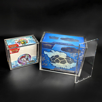 Vitrine personnalisée Elite Trainer Booster Box Couvercle magnétique Acrylique Boîte de protection pour pokemon Booster Box