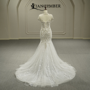 Gt26049 Nuevo Vestido de Novia Moderno con Apliques de Encaje, Estilo Sirena, de Alta Gama y Ligero - Product Image 5