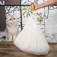 SUNHO MSD007 Sacs de remplacement pour litière pour chat, en PEHD biodégradable, de haute qualité, durables, à bec verseur, robustes et imprimés sérigraphiés