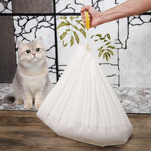 SUNHO MSD007 Sacs de litière pour chat biodégradables en plastique durable de haute qualité avec logo personnalisé, à cordon de serrage, résistants et jetables - Product Image 3