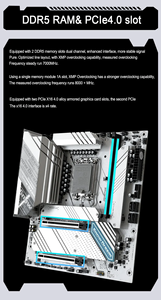 Jginyue z790m Bo mạch chủ tuyết Giấc Mơ D5 LGA 1700 Hỗ trợ Intel 12th/13th/14th CPU Bộ xử lý DDR5 <span class=keywords><strong>RAM</strong></span> pcie5.0 đôi Bộ nhớ mới - Product Image 4