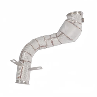 Sistema de Escape con Tubo de Bajada de Acero Inoxidable SS304 para Mercedes-Benz W205 C300 2.0T, Venta al Por Mayor de Fábrica, para Mejorar el Rendimiento y la Potencia (Volante a la Derecha)