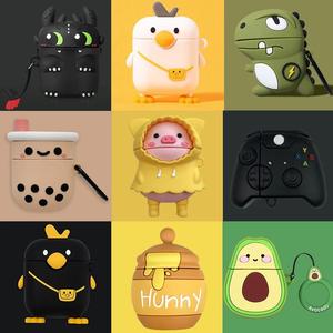 Étui pour écouteurs 3D <span class=keywords><strong>Dragon</strong></span> pour <span class=keywords><strong>AirPods</strong></span> Pro Étui en silicone Dessin animé Canard Couvre-écouteurs pour <span class=keywords><strong>AirPods</strong></span> 1 2 Pro - Product Image 2