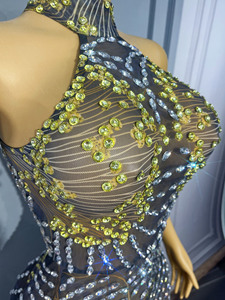 Novance Y5380 abbigliamento di marca all'ingrosso delle donne elegante abito da sera da sera scintillante strass Chic <span class=keywords><strong>abiti</strong></span> neri <span class=keywords><strong>per</strong></span> <span class=keywords><strong>la</strong></span> <span class=keywords><strong>laurea</strong></span> - Product Image 6