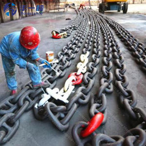 م٢/م 3 16 ، 18 ، 19 سلاسل ربط طويلة بالغمس الساخن ، سلاسل مرساة ملحومة مجلفنة - Product Image 2