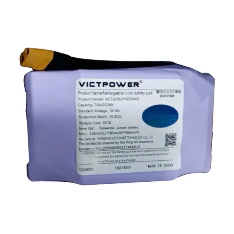 Victpowerカスタマイズリチウムイオンバッテリーパックスクーターホバーボード36v4.0Ah 7.0Ah10s2pリチウム電池パック