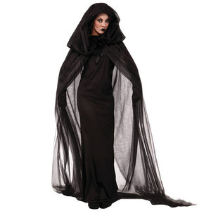 Coldker <span class=keywords><strong>2022</strong></span> Drop Ship Halloween Diablo Vocaloid Cosplay disfraz fantasma novia negro Ángel <span class=keywords><strong>bruja</strong></span> Falda larga vampiro Cosplay fiesta - Product Image 4