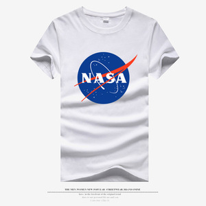 T-shirt casual in cotone con stampa Galaxy Earth dell'astronauta americano della <span class=keywords><strong>NASA</strong></span>, girocollo, mezza manica, vestibilità ampia, per coppia, top sportivo - Product Image 4