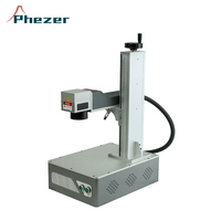 Machine de gravure laser à fibre mini CNC 50W pour bijoux en or et argent, découpe laser de bagues, gravure sur acier inoxydable