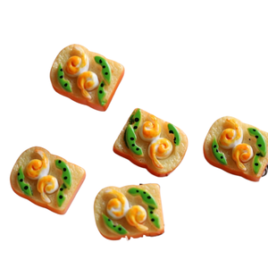 Simulación de comida de juguete: Huevos fritos, pan, <span class=keywords><strong>hamburguesas</strong></span>, rebanadas de tostadas, resina DIY, pegamento, fundas para teléfonos, joyería - Product Image 5