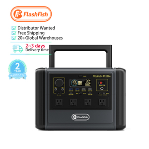 Station d'énergie portable d'urgence économique 1200W LiFePO4 à onde sinusoïdale pure, compatible voiture, multifonction pour extérieur et intérieur - Product Image 1
