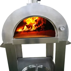 Forno de pizza comercial de madeira wamrfire, forno para pizza ao ar livre