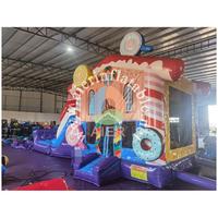 Nouveau Château Gonflable Commercial à Thème Bonbons, Utilisation Humide ou Sèche, Combo Maison de Rebond et Aire de Jeu pour Entreprises de Location de Fêtes