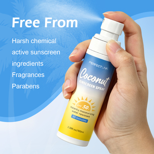 Custom logo Coconut Sunscreen Mist <strong>Spray</strong> Long Lasting Broad Spectrum SPF 50 Sunblock <strong>Sun</strong> Protection Face and Body <strong>Spray</strong> - Product Image 5