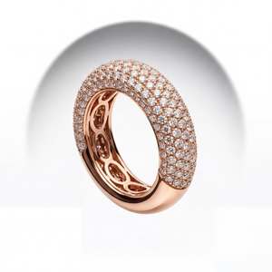 Anillo de Diamante Cultivado en Laboratorio con Corte Brillante Redondo, Certificado por IGI, para Mujer, Oro Sólido de 9K, 10K, 14K, 18K, para Compromiso, Boda, Fiesta Nupcial - Product Image 4