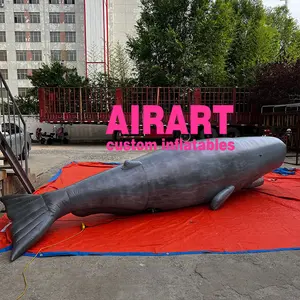 Oceaan Dieren Walvis Vis Model Opblaasbare Zee Dier Vormige Blow Up Verlichting Opblaasbare Dolfijn Voor Decoratie