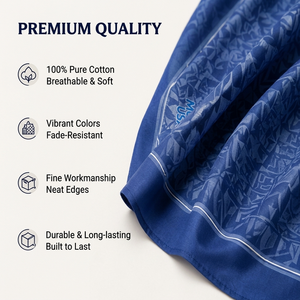 Custom Cotton <b>Square</b> <b>Scarf</b> Bandana Personalized Logo Printing OEM ODM Low MOQ Fashion Head <b>Scarf</b> for Women Men - Product Image 3