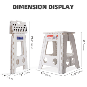 كرسي بلاستيكي قابل للطي مقاس 16 بوصة مضاد للانزلاق - Product Image 2