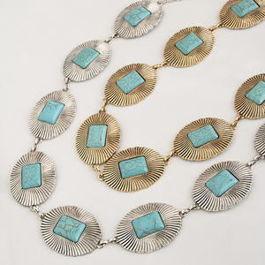 Vendite dirette in fabbrica da donna cintura da <span class=keywords><strong>spiaggia</strong></span> bohémien per abiti da donna cintura a catena in metallo per Cowgirls occidentali - Product Image 6