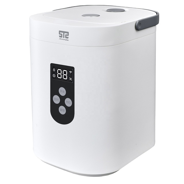 Innovative White Home Electric Steam-Heated Humidifier Stylish 5L Water Tank Stainless Steel Inner Cover Unique Household