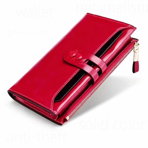 Nuovi Portafogli da <span class=keywords><strong>Donna</strong></span> RFID Rossi 2026 - Marche all'Ingrosso - <span class=keywords><strong>Portafoglio</strong></span> in Vera Pelle di Grande Capacità con Tasca per Telefono - Product Image 2