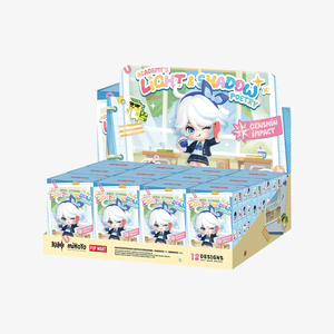 POP MART Autentico <span class=keywords><strong>Genshin</strong></span> <span class=keywords><strong>Impact</strong></span> Academy Light & Shadow Poetry Set da 12 Pezzi Blind Box Anime Chibi Figure da Collezione per Scrivania Regalo - Product Image 1