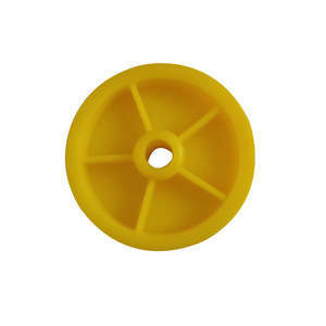 Roue pivotante en plastique jaune Wanbang 68x10x29mm, rouleau en nylon pour chariot et usage universel - Product Image 5