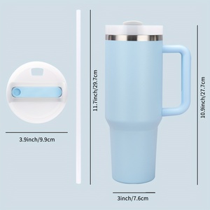 Vaso de Vino Aislado al Vacío de Acero Inoxidable de 1200 ml con Tapa y Pajita, Diseño Personalizado, Taza de Oficina - Product Image 3