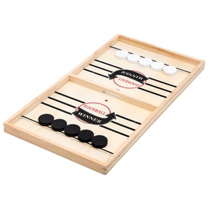 Table de baby-foot SLT à <span class=keywords><strong>action</strong></span> rapide, jeu de hockey sur air en <span class=keywords><strong>bois</strong></span> Super Winner - Product Image 2