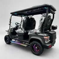 Voiturette de golf électrique haut de gamme 4 places, homologuée pour la route, couleurs personnalisées et sièges premium, batterie au lithium, pour parcours de golf et club de campagne