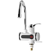 Robinet électrique instantané à double usage pour le chauffage de la baignoire Affichage LED de la température de l'eau chaude et froide Plastique Classe d'efficacité énergétique