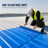 Membrane de réparation de toiture autocollante pour bâtiments en tuiles d'acier colorées