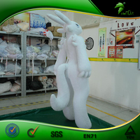 Jouet gonflable en fourrure Renamon, animal de dessin animé personnalisé avec Hongyi Sph