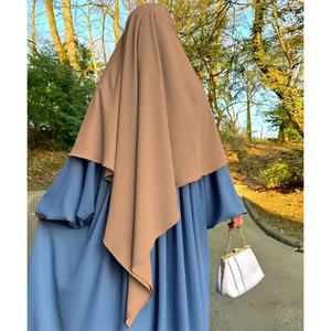 Abaya Estiva Transfrontaliera, Veste Musulmana con Foulard, Stile Turco per il Medio Oriente (Aliexpress) - Product Image 6