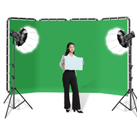 Grand Chromakey Portable Écran Vert Fond de Studio Photo Fond de Photographie avec Support