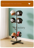 Présentoir de vente directe d'usine, support de rangement pour casques et chapeaux, idéal pour les magasins de motos