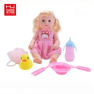 Goede kwaliteit 12 ''lovely baby pop baden speelgoed set