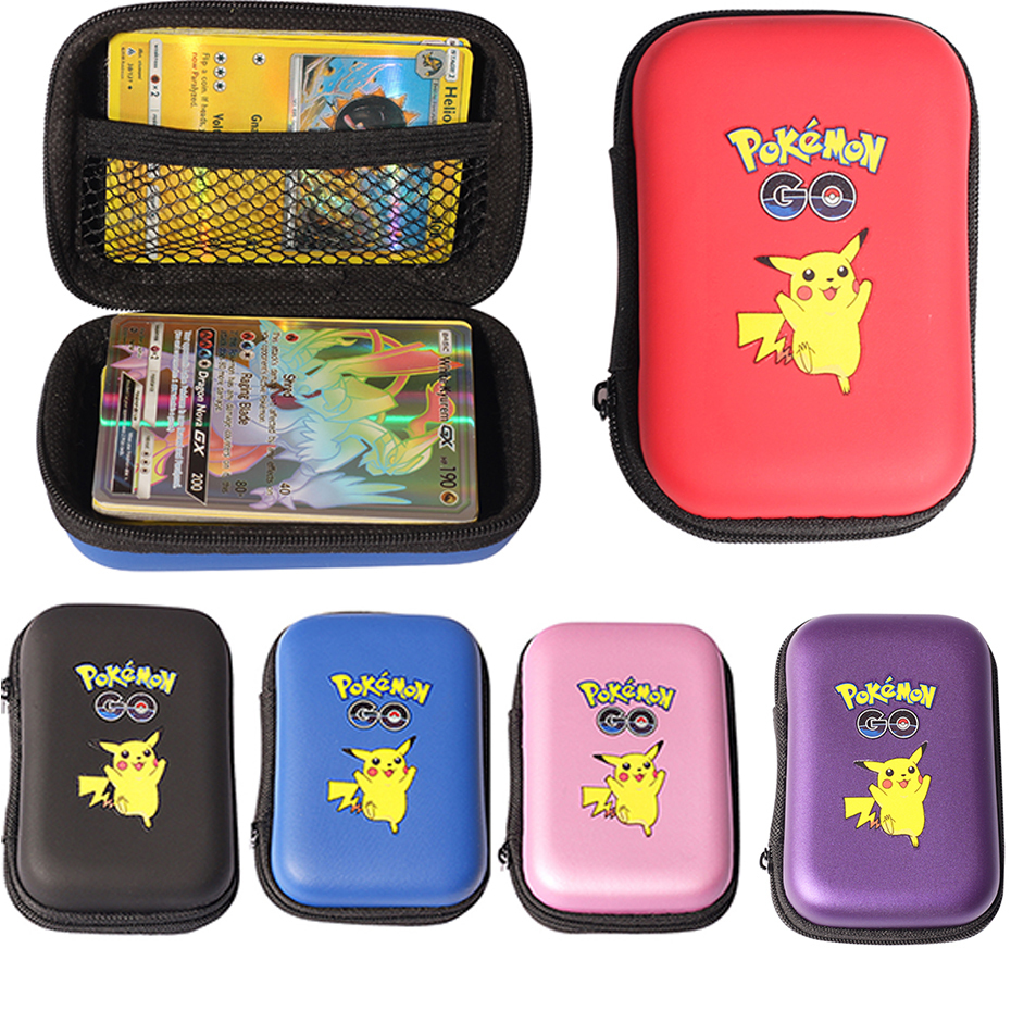 50 Capacity Cards Holder Album Hard Case Card Holder Pokemon Pikachu Game Cards Book Holder Pokemon Cards Pokemon Gx MEGA