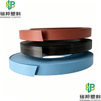 Bande de chant PVC haute flexibilité, vente en gros d'usine, ruban de chant personnalisé à grain de bois pour la production de meubles de placard et d'armoires