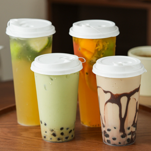 New design disposable coffee for wholesales Professional <b>plastic</b> matcha <b>cups</b> - Product Image 1